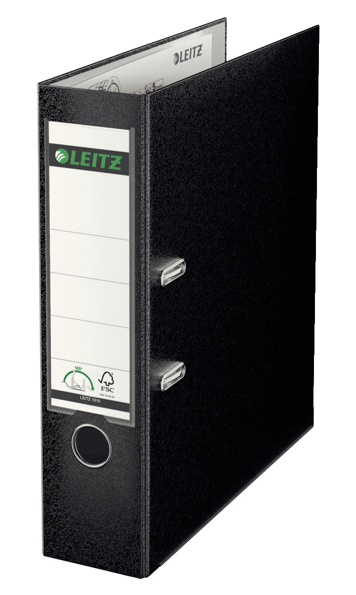 BIBLIORAFT PLASTIFIAT 8CM 180GRADE NEGRU LEITZ BIBLIORAFT PLASTIFIAT 8CM 180GRADE NEGRU LEITZ